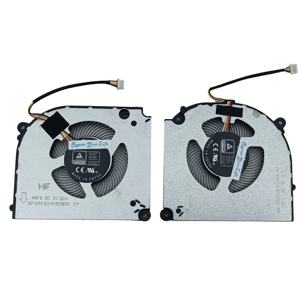 CPU GPU Cooling Fan for Machenike F117-7Plus / L17 Gen 12 Gaming Laptop MKNP55HK RTX 3050 3060 Cooler Radiator FNTS FNTR DC 5V - Image 3