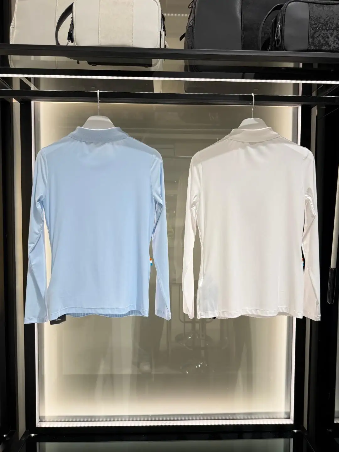 Women's Golf Apparel: Knit Patchwork Sun-Protective Quick-Dry Long-Sleeve Top—Youthful and Versatile