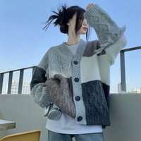 Women's Autumn and Winter Soft Glutinous Small Fragrant Wind Korean Sweaters, Knitted Sweaters, Outercoats, Female