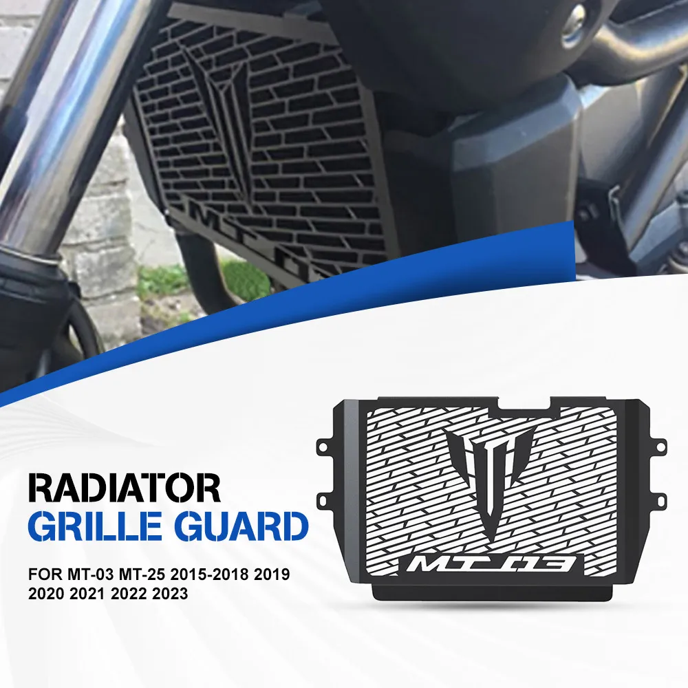 

MT03 MT25 2024 2025 FOR YAMAHA MT-03 MT-25 2015-2018 2019 2020 2021 2022 2023 Radiator Grille Cover Radiator Guard Protection