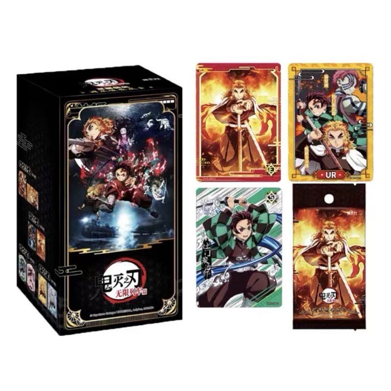 Anime Demon Slayer Card Collection Edition Full Box Luxury Edition SSP Card Anime Peripheral Collection Toy Card Children\'s Gift