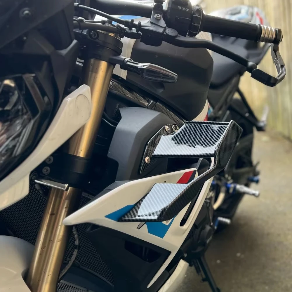 Winglet sepeda motor, sayap samping depan aerodinamis Spoiler Fairing untuk BMW S1000R M1000R 2021 2022 2023 2024 S1000 R Aksesori baru