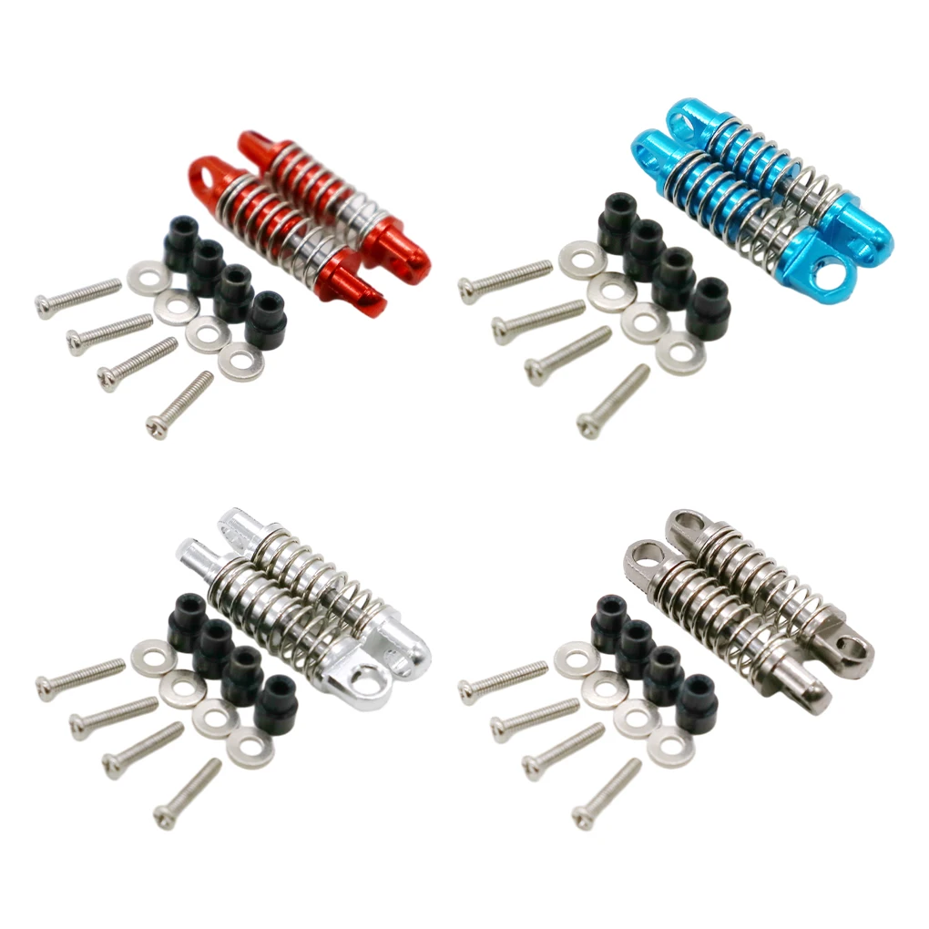 

4Pcs Aluminum Alloy Shock Absorber Damper For Wltoys 284131 K969 K979 K989 K999 P929 P939 1/28 RC22 Car Upgrade Parts