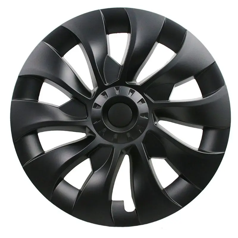 A21E-Model 3 Wheel Cover 18 Inch, Hub Cap Full Cover Replacement Accessories For Tesla Model 3 - Matte Black