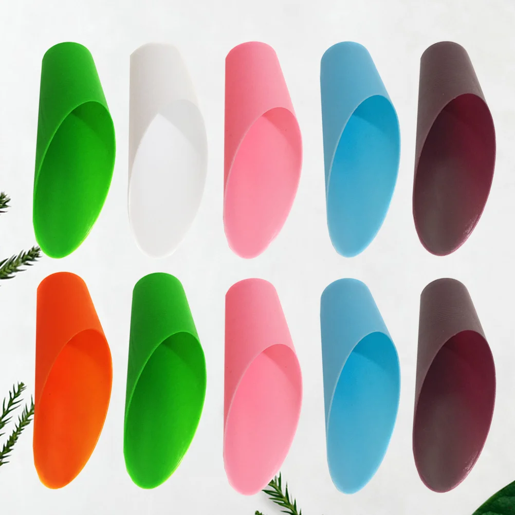 

10Pcs Durable Plastic Garden Shovel Soil Scoop Easy Color for Mulch Potting Soil Birdseed Fertilizer Transplanting