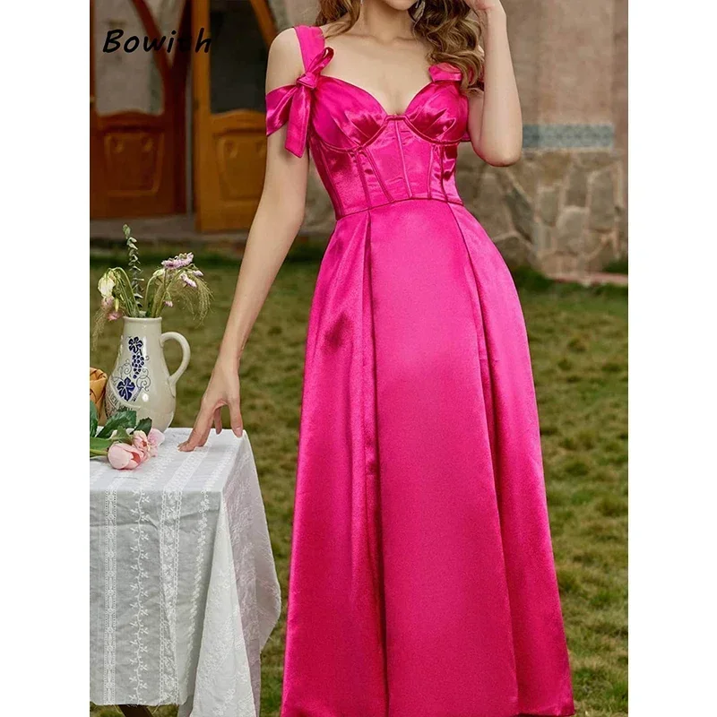 Spaghetti Straps Evening Dress Elegant Long Wedding Party Dress Formal Occasions Prom Gowns Sleeveless Backless Vestidos