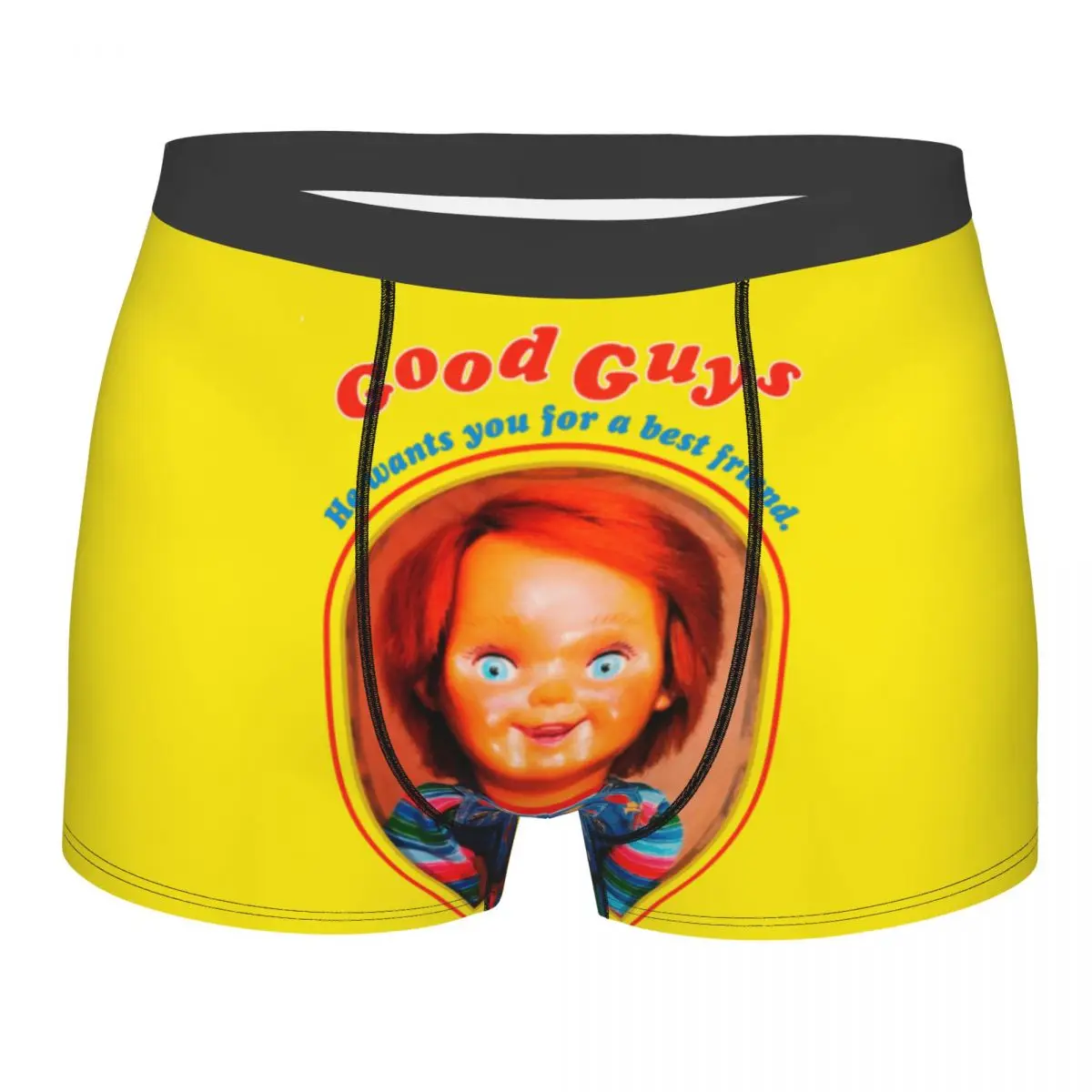 Custom Good Guys Chucky Underwear Men Breathbale Child\'s Play Doll Boxer Briefs