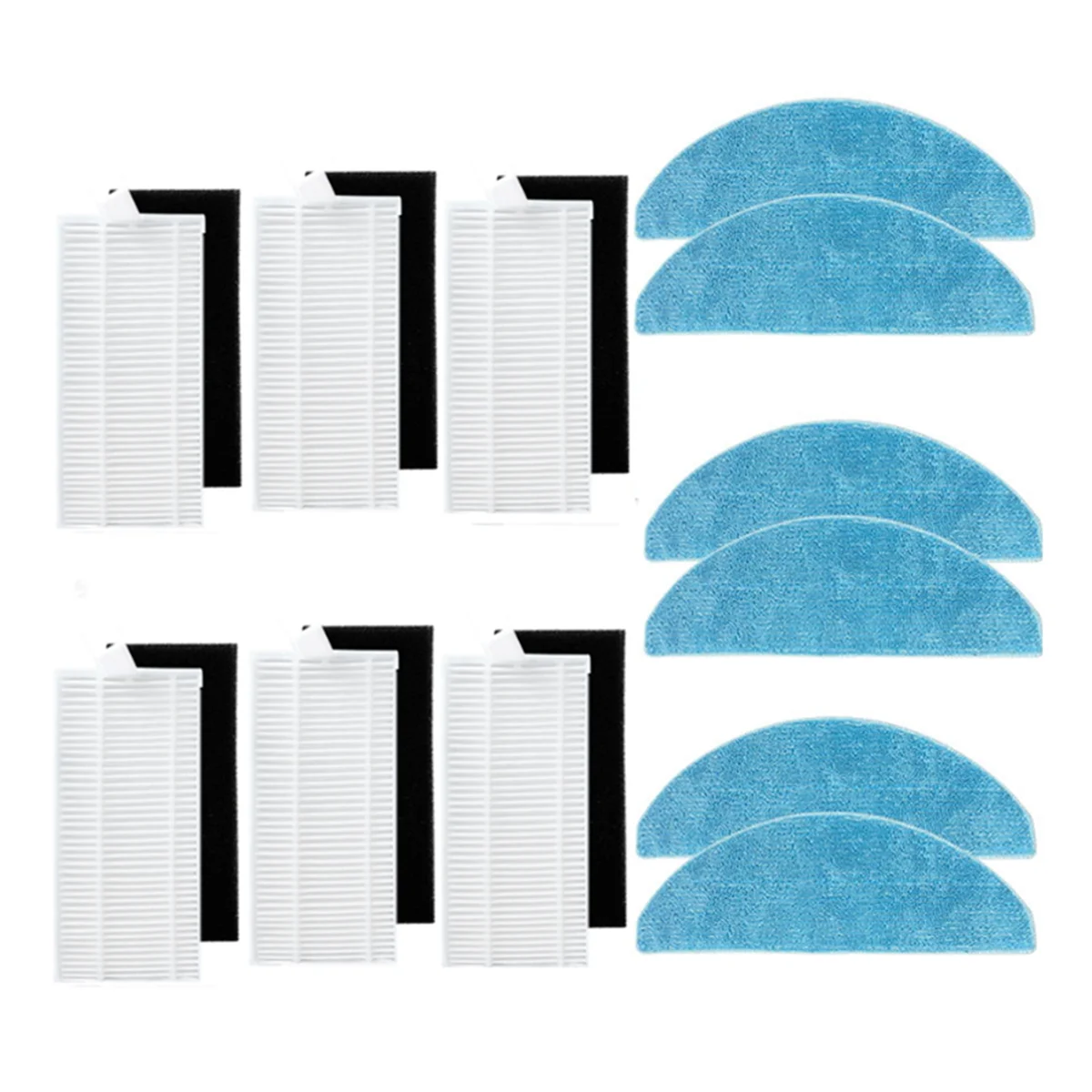 12 قطعة لسلسلة 7490 الخالدة/8290 سلسلة الخالدة روبوت فراغ فلتر Hepa ممسحة القماش خرقة استبدال أجزاء