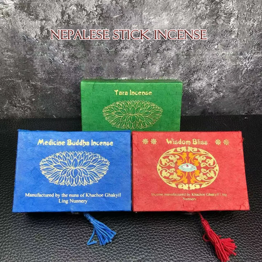 Nepal Kopan Monastery Incense, Handmade herbal incense, Green Tara, Medicine Buddha incense, Home fragrance stick incense, 1box