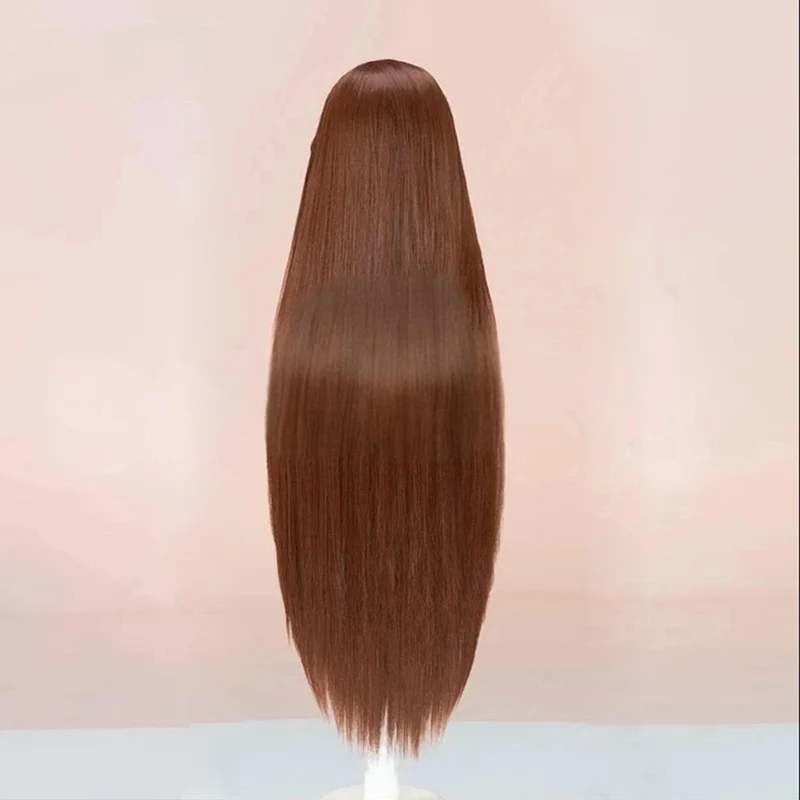 عالية الجودة Hyuna شعر مستعار تأثيري الغريبة المرحلة تأثيري طويل مستقيم براون مقاومة للحرارة الاصطناعية الشعر لعبة أنيمي الباروكات + غطاء شعر مستعار #5