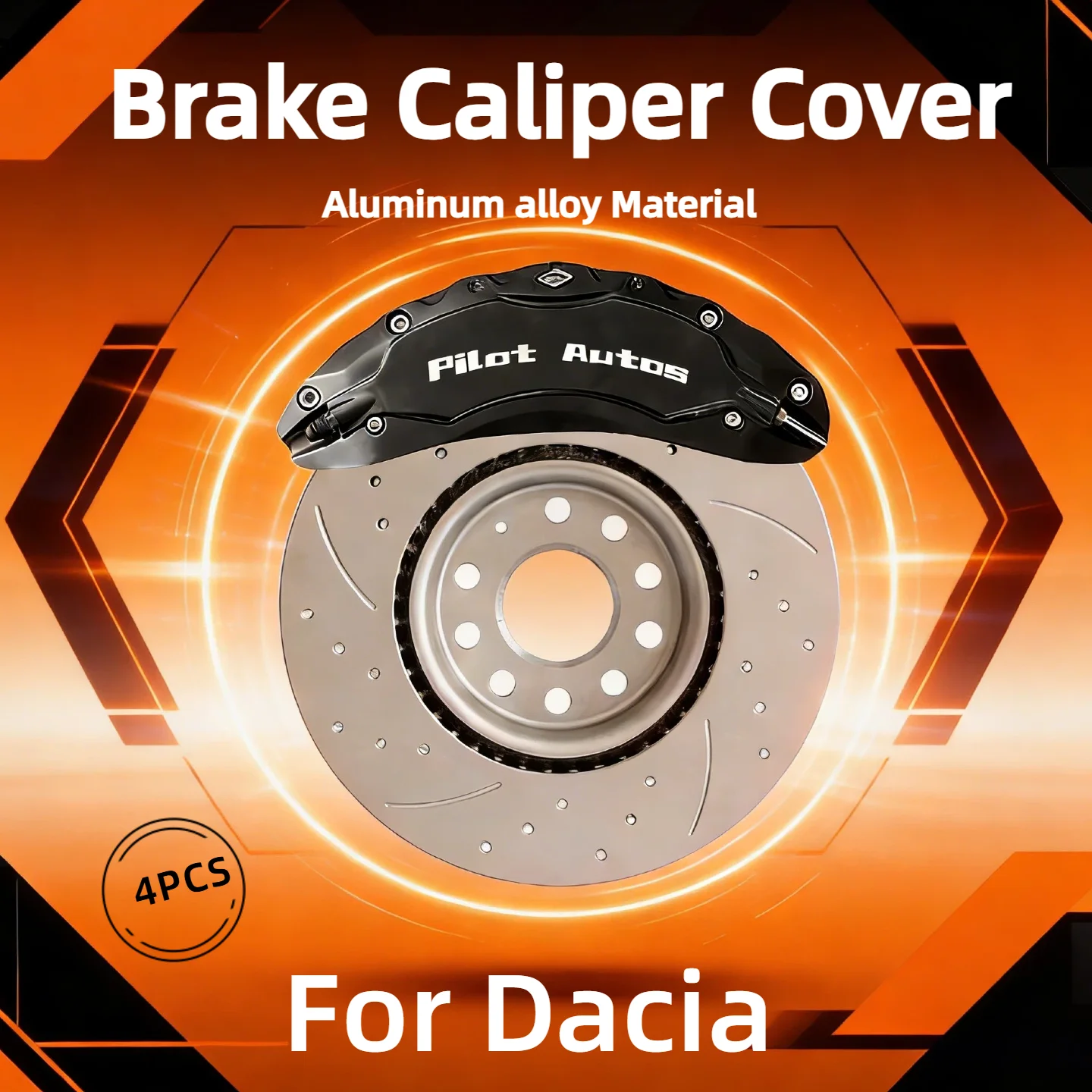 Cubiertas de Caliper de Freno de Aleación de Aluminio para Dacia, Kit Compatible con Sandero, Sandero Stepway, Logan, Duster, Jogger, Spring, Bigster, Dokker, Lodgy