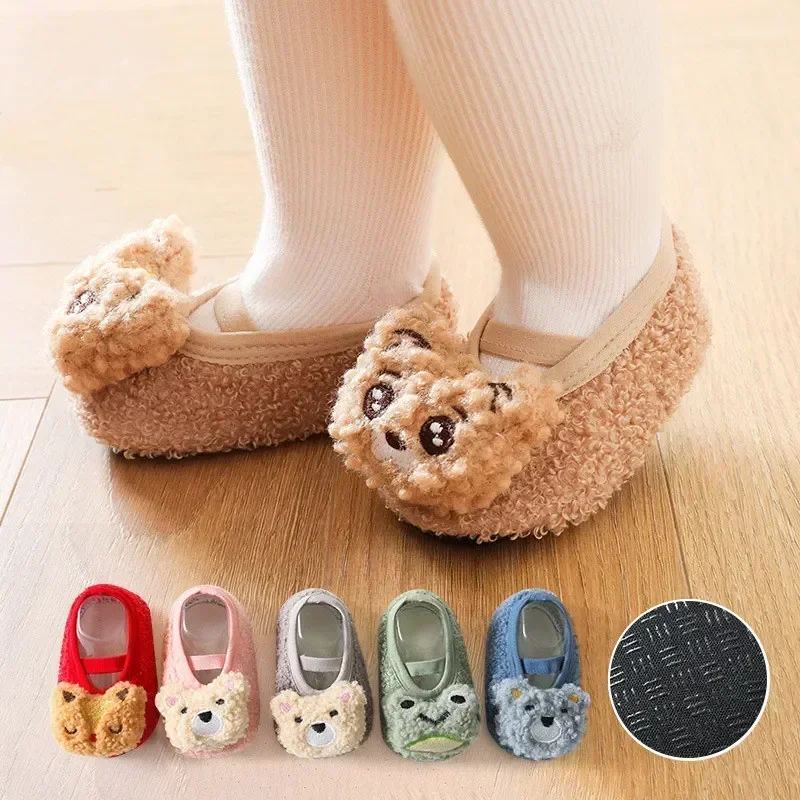 

Baby Floor Socks Boys Girls Boys Winter Warm Sneakers Anti-slip Socks First Walker Non-slip Toddler Newborns Cartoon Baby Shoes