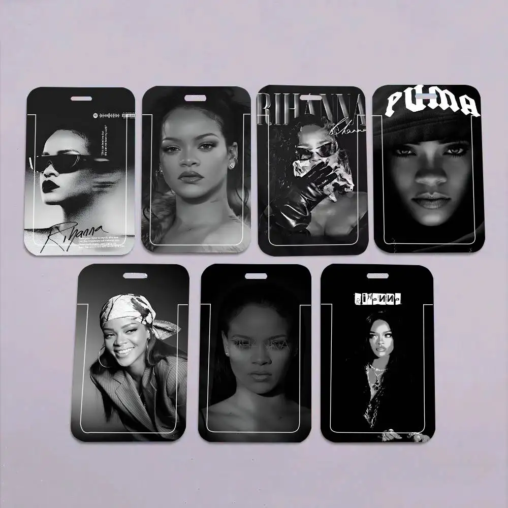 

1 шт. Защитный чехол для ID-карты Singer R-Rihanna, для школьной карты, карты доступа, проездного, карты питания, с легким выталкиванием