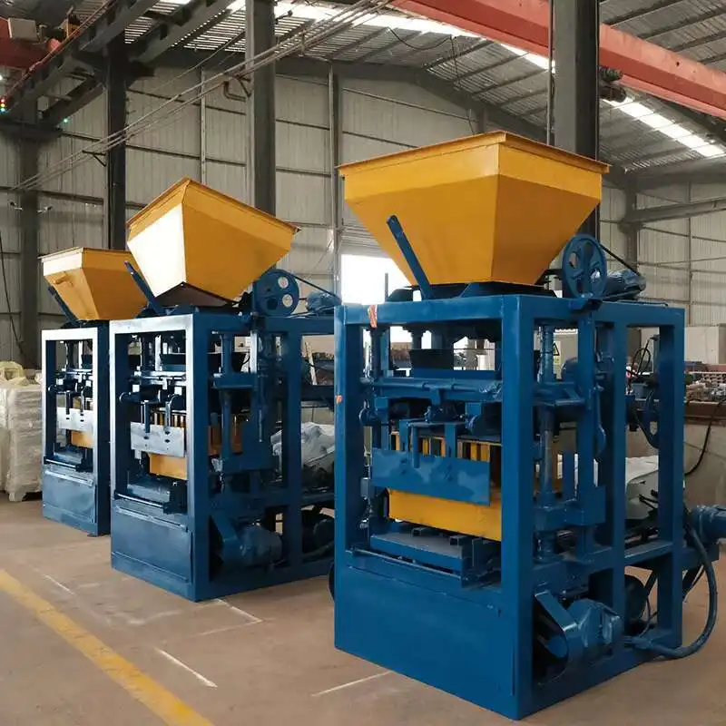 QT4-24 Concrete Block Machine Interlocking Manual Brick Making Machinery Cutting And Forming Equipment Brick Machine