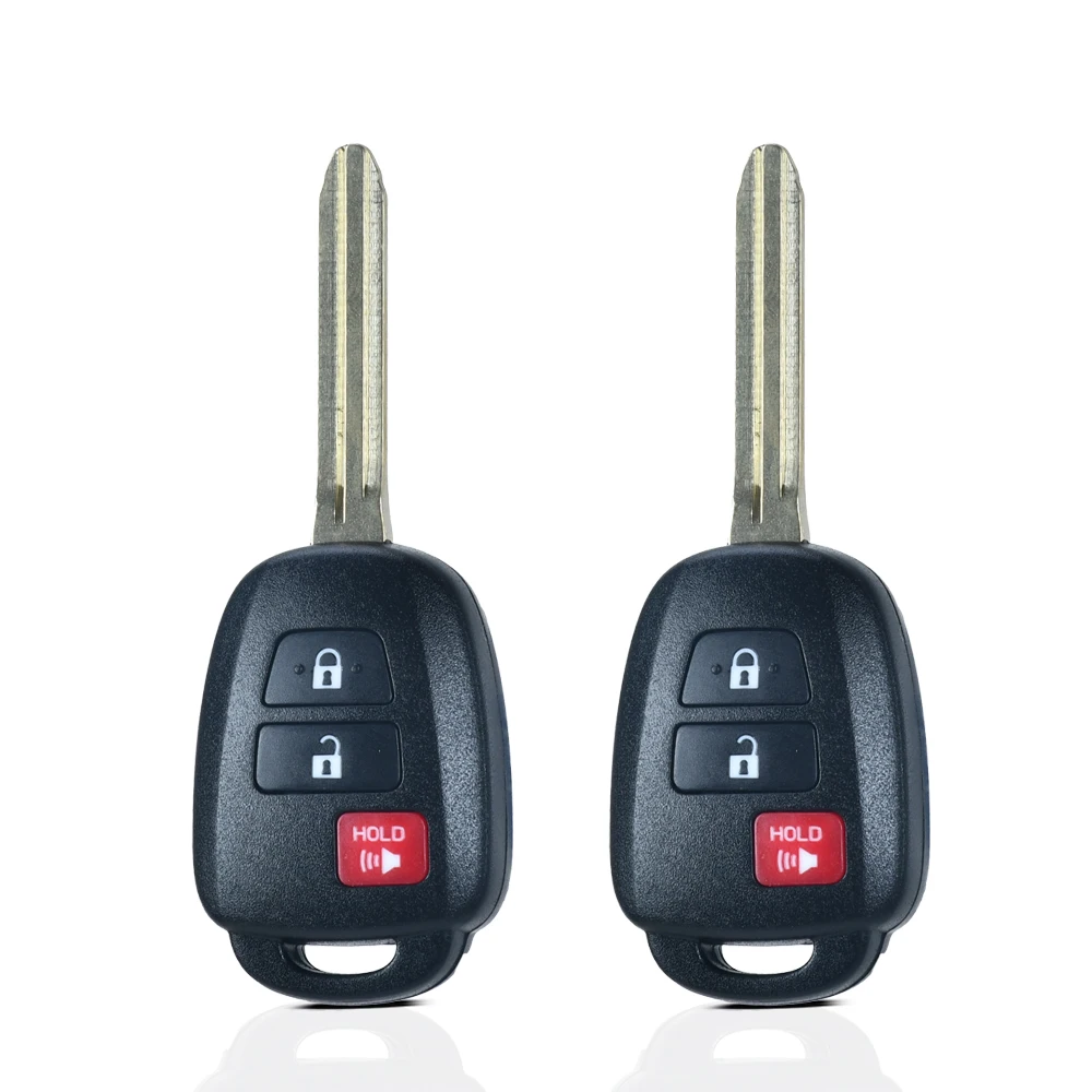 2pcs HYQ12BDM For 2013 2014 2015 2016 2017 2019  Toyota RAV4 Prius C/ 2016-2019 Tacoma /2020-2021 4Runner Remote key fob Chip: H