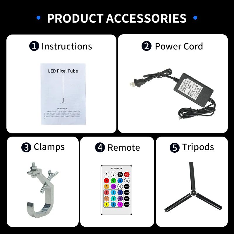 Outdoor DMX Wireless Batterie Pixel Tube 360 Grad RGBWA DMX Bühnen-DJ-Licht