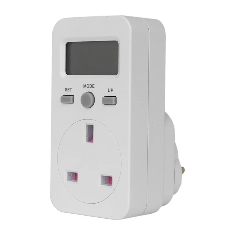 A20F-2X Misuratore di potenza digitale Presa plug-in Wattmetro elettrico Monitor di energia Spina UK
