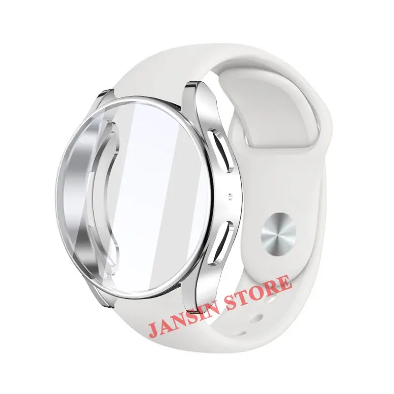 For Samsung Galaxy Watch 7 6 5 4 40MM 44MM TPU Case Screen Protector Soft Silicone Band Sports Strap Men Women Bracelet Correa