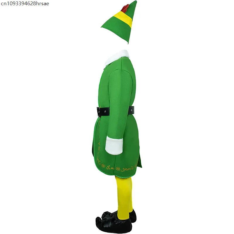 2025 جديد وصول الطفل السنة الجديدة فستان مناسبات الأخضر الأصدقاء قزم الصبي عيد الميلاد الزي الوردي جوفي قزم الفتيات زي