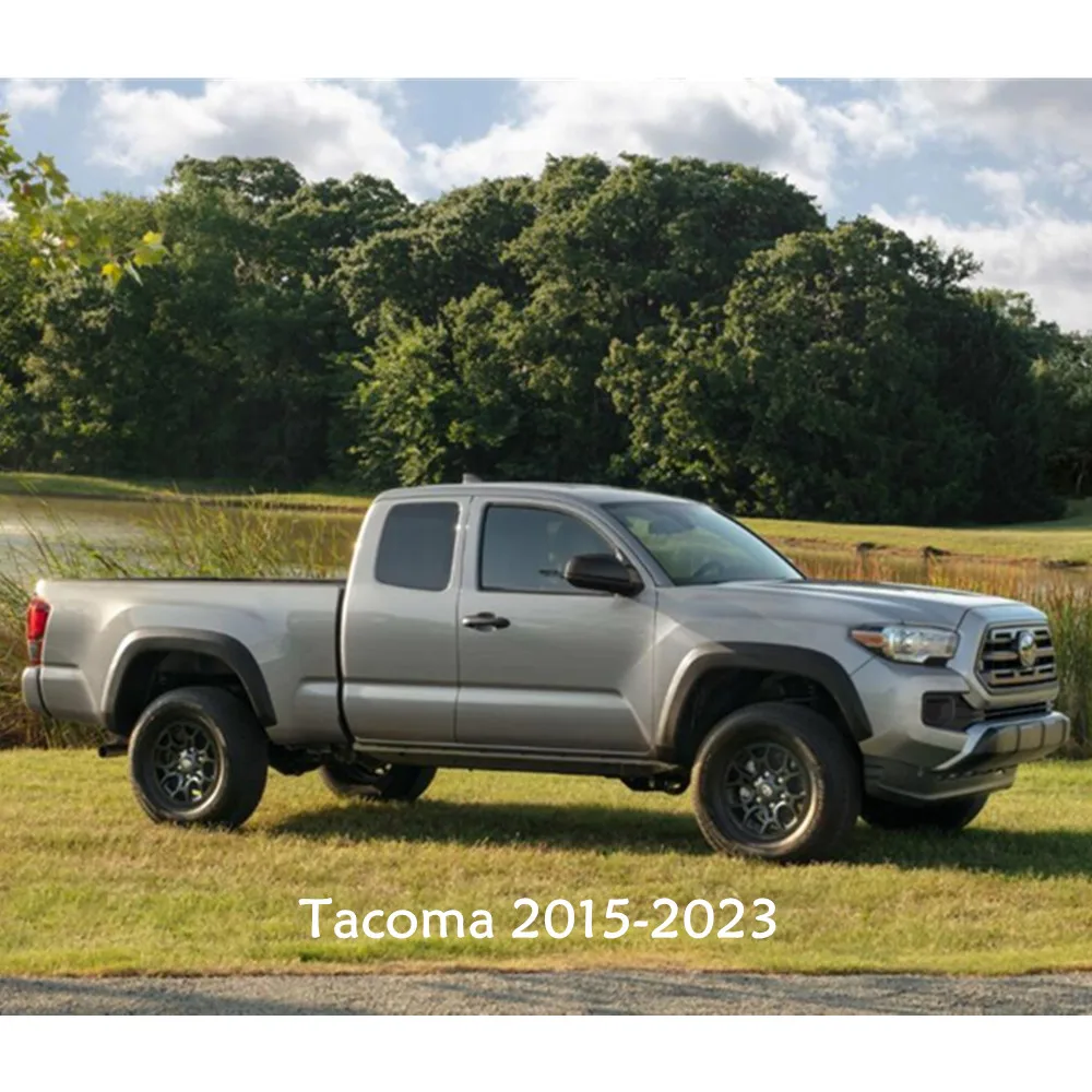 عصا غطاء ABS البلاستيك عجلة القيادة الداخلية عدة إطار الكسوة 2 قطعة لتويوتا تاكوما 2015 2016 2017 2018 2019 2020 2021 2022 2023