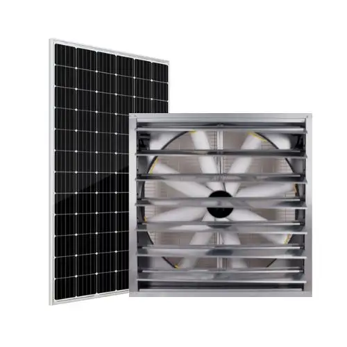 48inch 440W Solar Wall Industrial Big Exhaust Negative Pressure Fan Air Flow Ventilation For Factory/Greenhouse/Farm