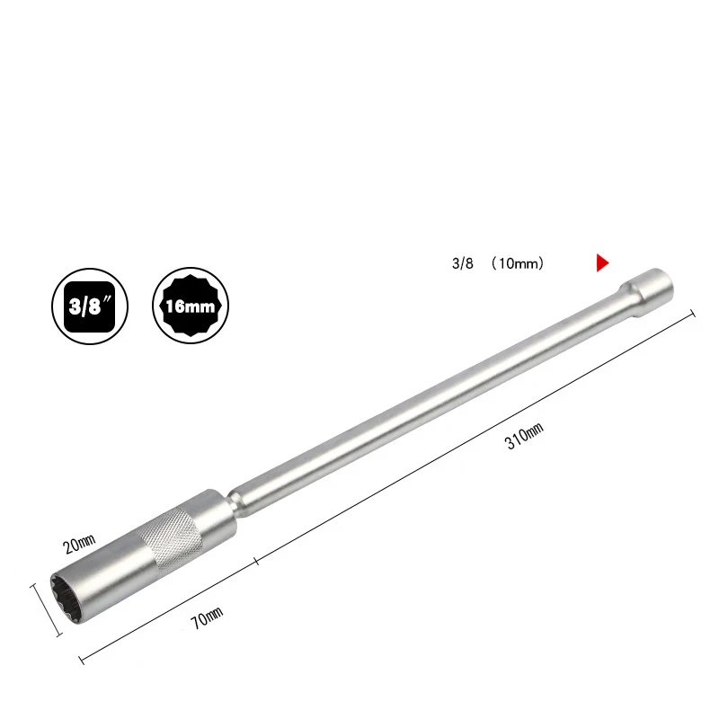 

14 мм 16 мм розетка компонента искрового зажигания удлиненная магнитная розетка компонента искрового зажигания 12-точечная тонкая стенка