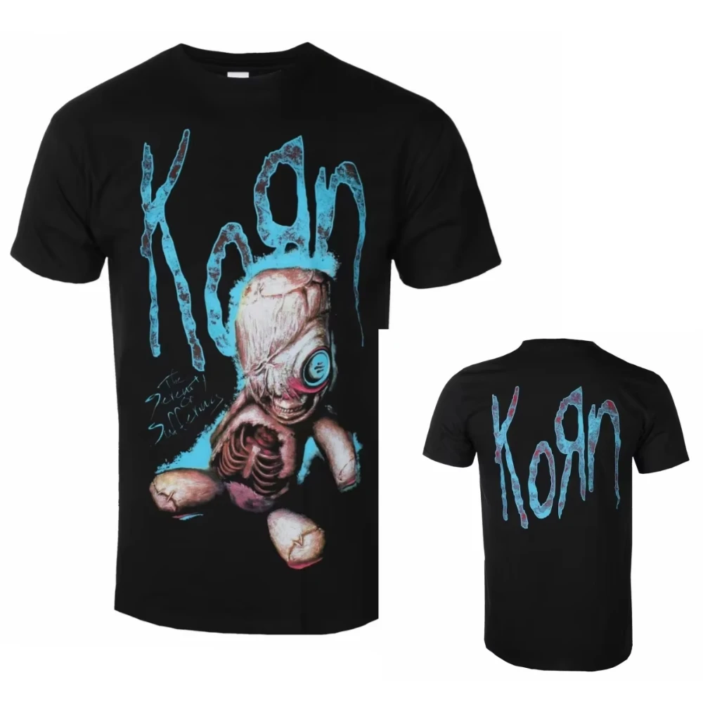 2026 Summer Korn Sick And Twisted Tour Double Sided Print T Shirt Nu Metal Band Vintage Oversized Cotton Unisex Tee Top