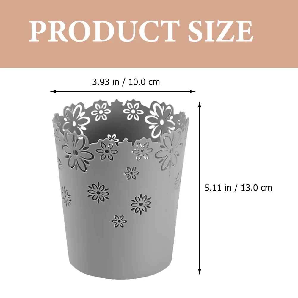 

2pcs Mini Can Desktop Small Storage Case For Home Office Multi-Functional Desktop Garbage Can Garbage Bin Waste Container