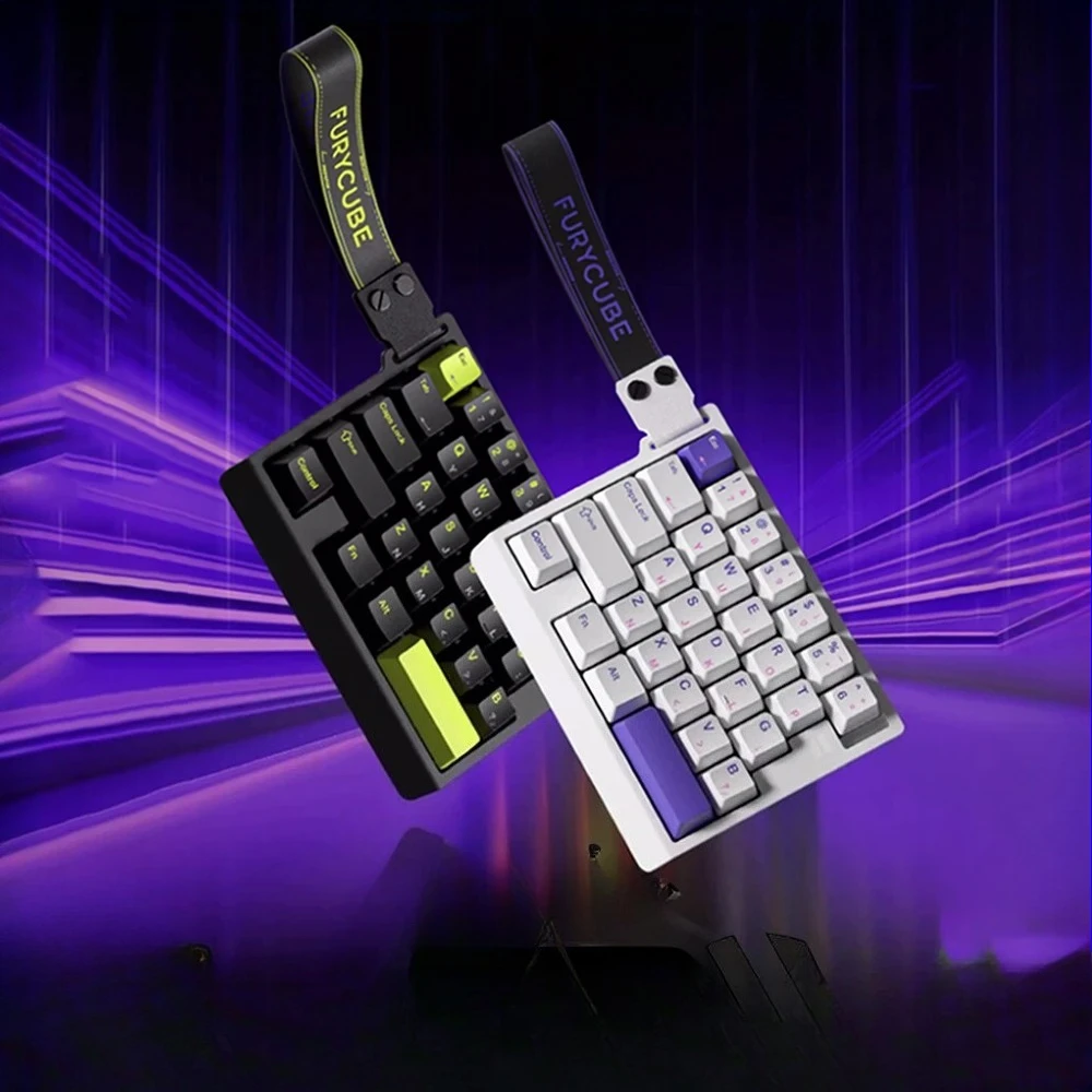 FURYCUBE M30HE Magnetic Keyboard Wired One Hand Esports Gaming Keyboard 0.1ms Low Latency 0.01RT Gaming Accessories RGB Gift