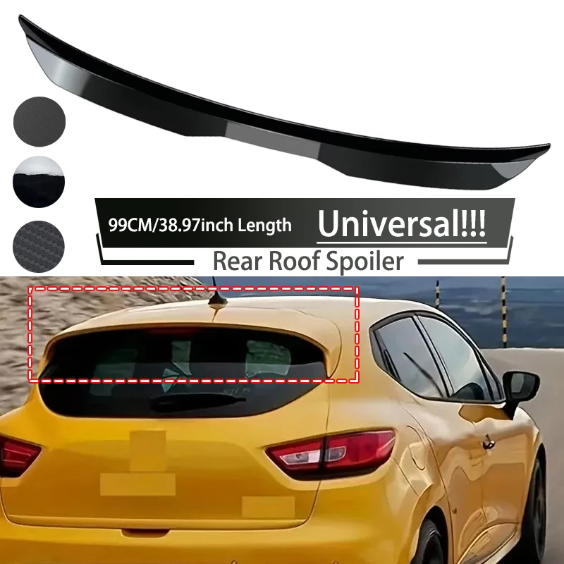 99cm Car Modification Rear Window Roof Spoiler Lip Universal Fit Tail Trunk Wing Kit Decoration Lip Molding Trim