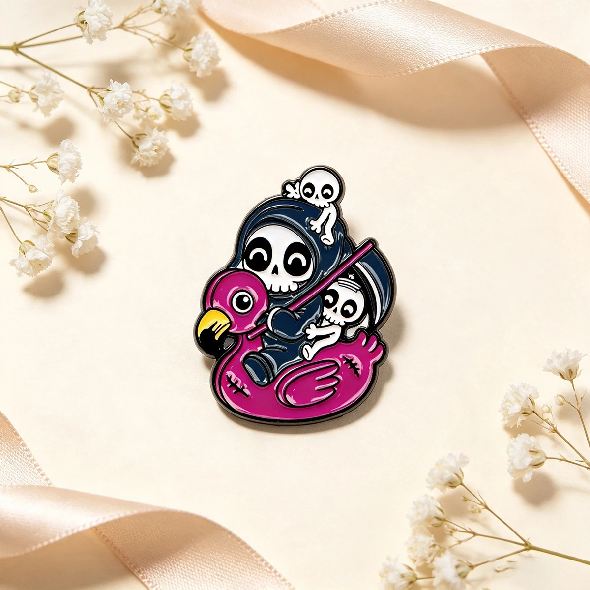 Skelett Emaille Pin Regenbogen Brosche Pines Anstecknadeln Abzeichen auf Rucksack Kleidung Accessoires Halloween Schmuck Freunde Geschenke – Detail 8