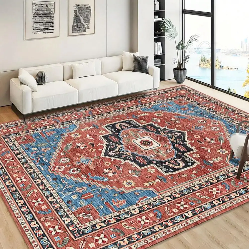 

VIKAMA Ретро богемный ковер, нескользящий коврик для входа, гостиной, спальни, внутреннего и наружного домашнего декора, 2025