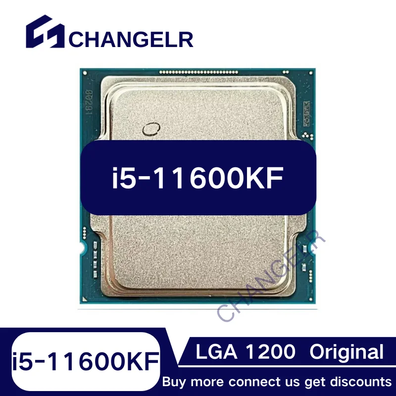 

i5-11600KF SRKNV 6Cores 12Threads LGA1200 14nm 4.9GHz 12Mb L3 i5 11600KF i5-11600K F LGA1200