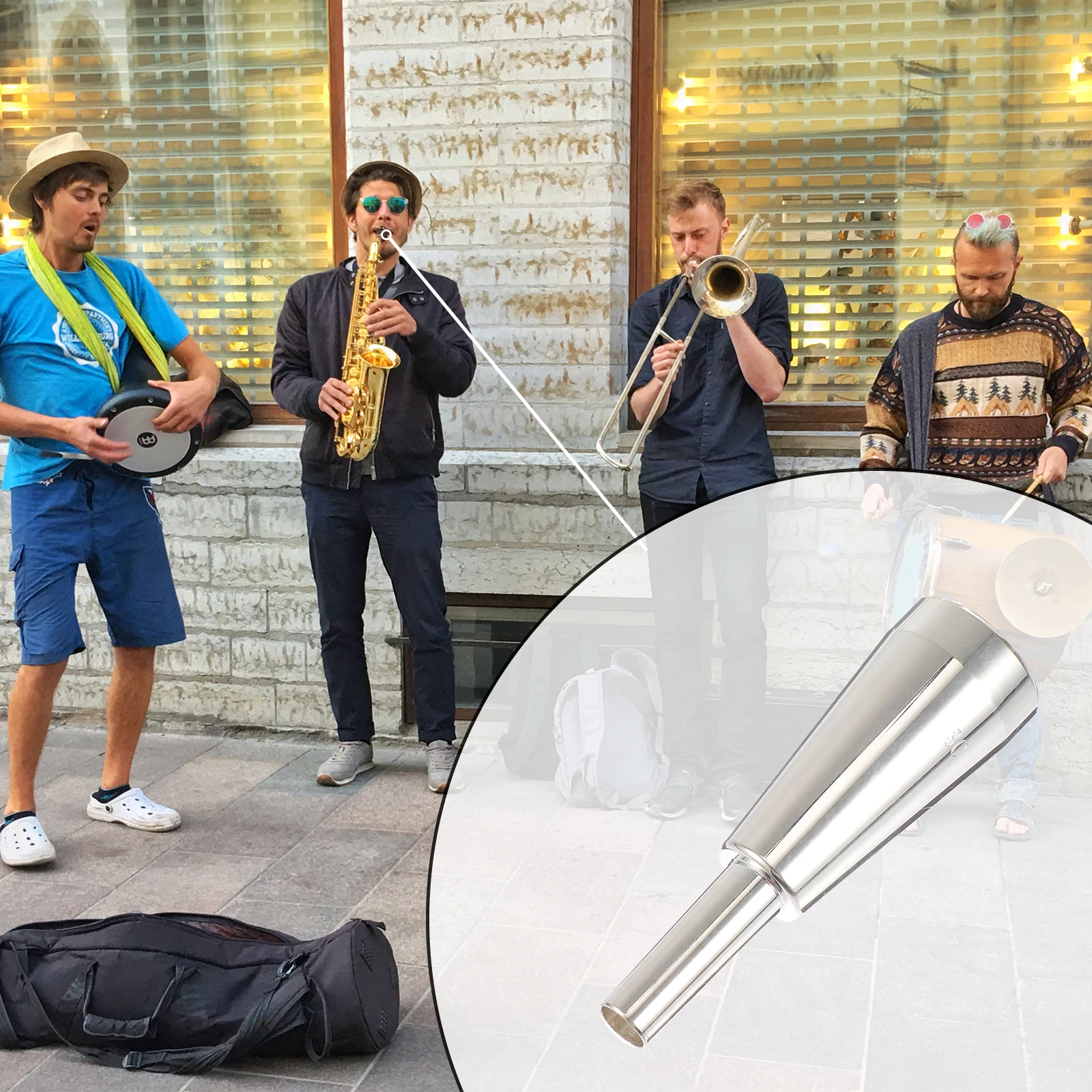 

3C Trumpet Heavy Mouthpiece Silver Durable Replacement For Concert Outdoor Music Instrument Accessory Gift For Trumpeter Small