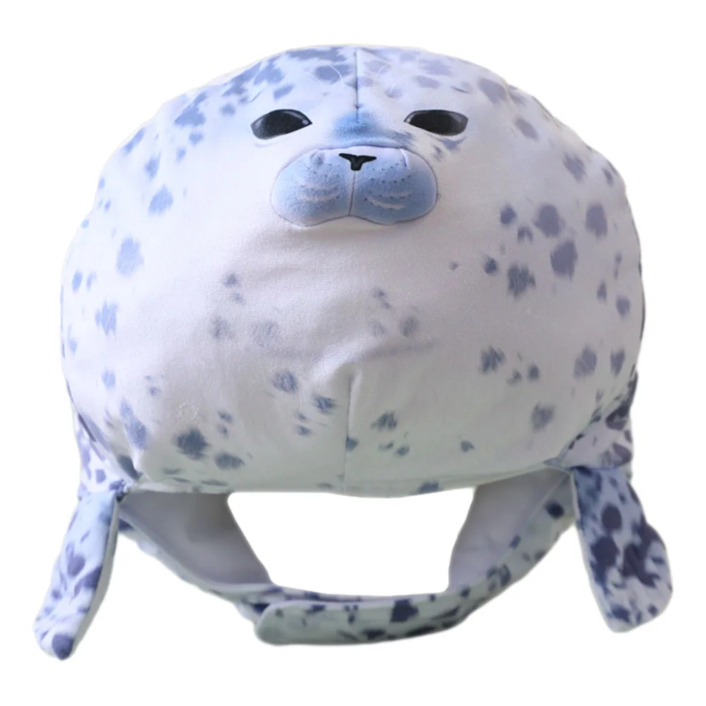

Seal Hat Funny Stuffed Costume Cap Apparel Party Headgear Animal Hats Plush Cosplay