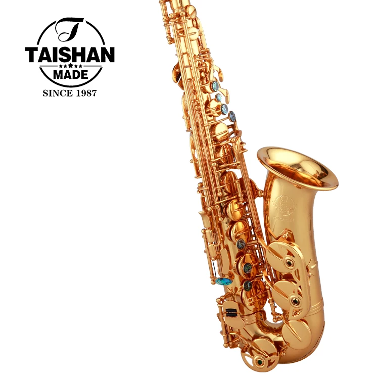 Professional Performance Grade Alto Saxophone Gold Lacquered Brass Eb Tone Alto sax