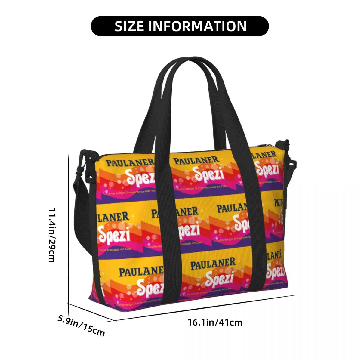 Bolsa de viaje de playa personalizada Paulaner Spezi Munich, bolsas de mano de gran capacidad para gimnasio, Yoga, bolso de compras para mujer, bolso de hombro