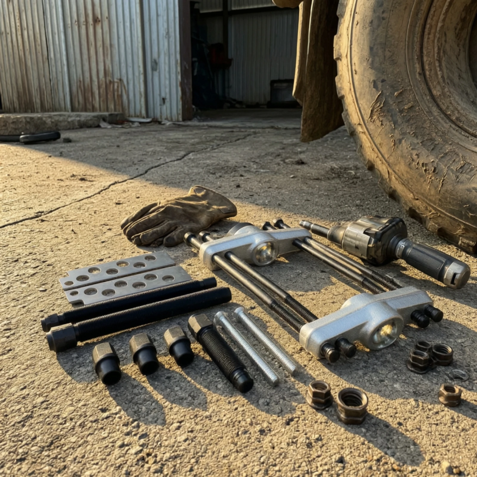 King Pin Press Heavy-Duty King Pin Removal Tool Kingpin Removal Tool Versatile Press with Adapter Sleeves Efficient
