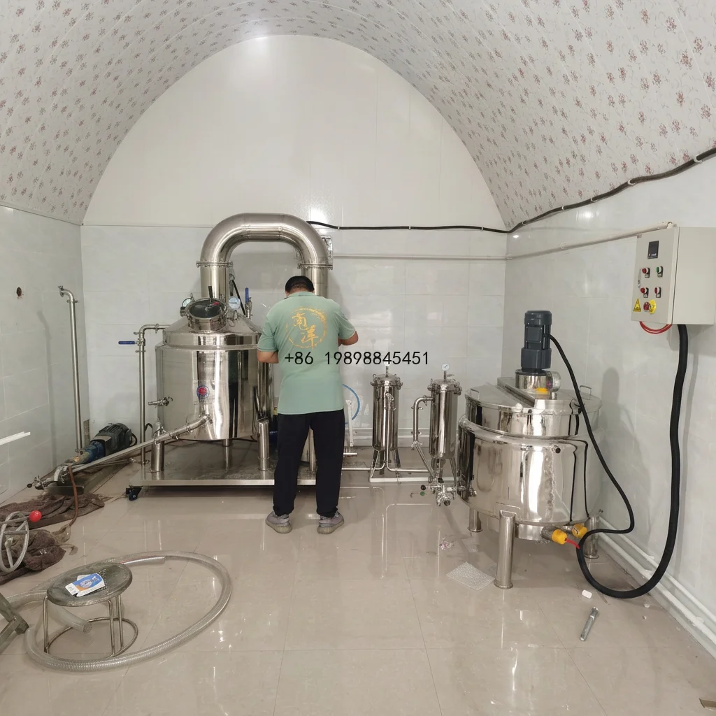 Remove Moisture for Honey Honey Concentrating Low Temperature Mixing Extracting Equipment Vacuum Thickener