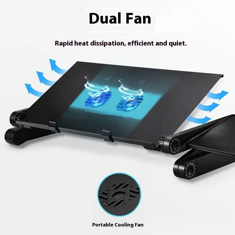 حامل الكمبيوتر المحمول قابل للتعديل مريح العائمة مكتب جبل صينية سرير قابلة للطي مكتب المنزل الكمبيوتر حامل التبريد العنصر الساخن بيع #3
