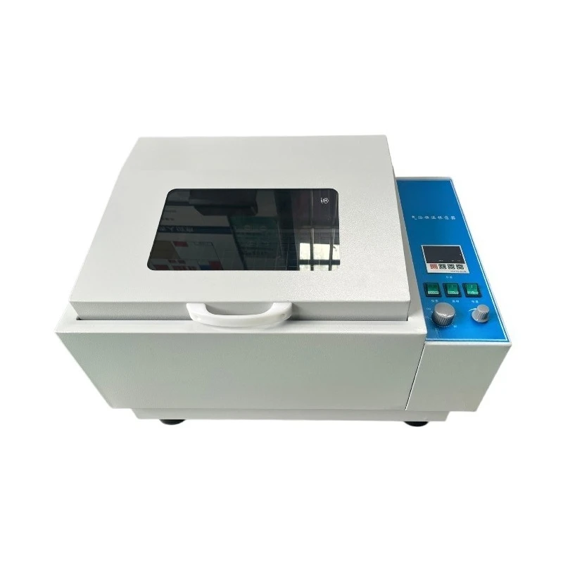 Gas bath constant temperature oscillator, digital display temperature control timing