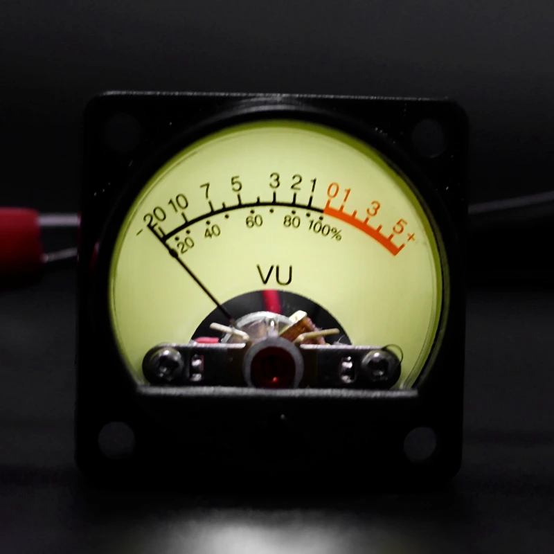 2025 Новый измеритель уровня VU TR-35 500 VU Meter Панель Механический указатель Тип Измеритель уровня звука Белый светодиод 2,8-3,8 В 20MA
