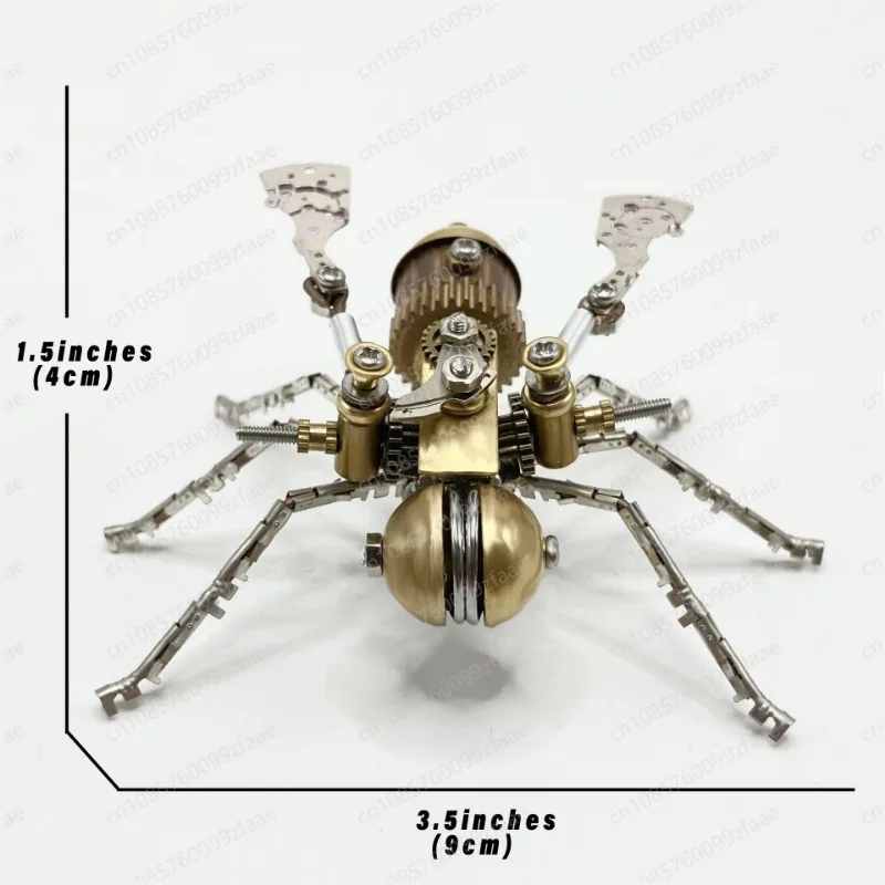 Steampunk Mechanical Bee Insect 3D Metal Model DIY Handmade Gift