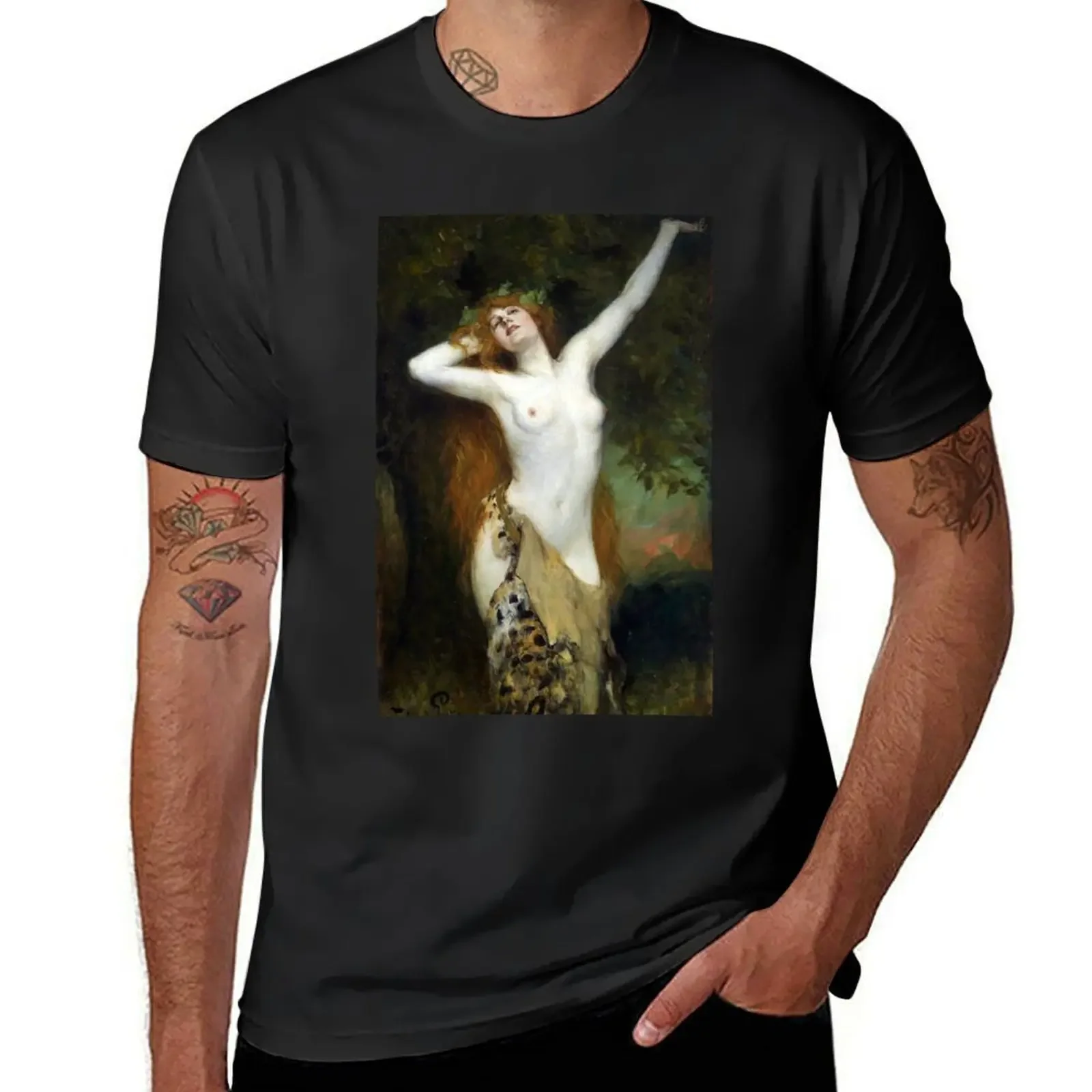 Bacchante - Ferdinand Leeke T-Shirt graphic t shirts Blouse boys animal print fruit of the loom mens t shirts