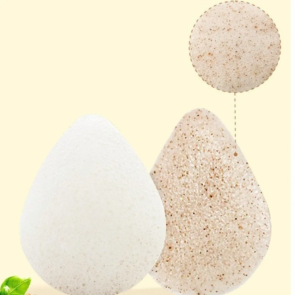 New Walnut Seed Makeup Konjac Puff Soft Exfoliator Cleaning Konjac Sponge Washable Reusable Face Wash Cleaning Sponge for Women