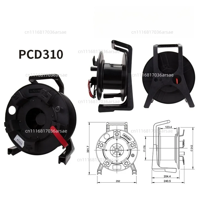 PCD235 Audio Signal Transmission Line Cable Car Video Signal Cable Trolley Portable Winding Trolley Plastic Cable Trolley