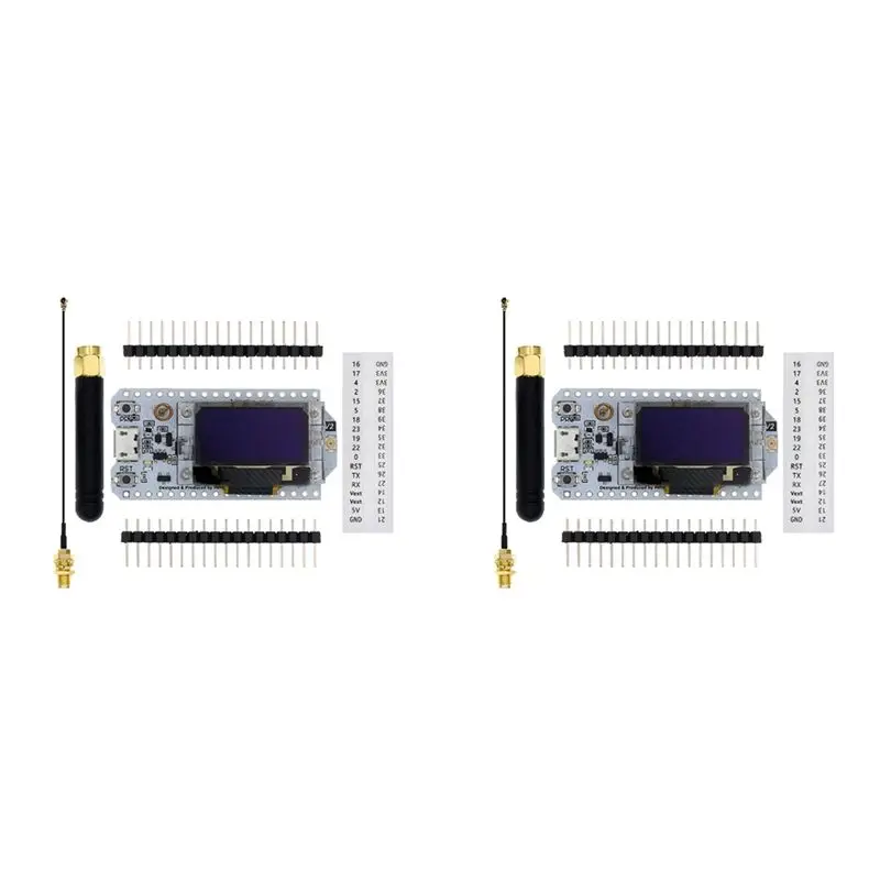 

Комплект для разработки AYHF 2X SX1276 SX1278 ESP32 Lora 868МГц/915МГц с 0,96-дюймовым синим OLED-дисплеем, Bluetooth и Wi-Fi, плата 32-в-1