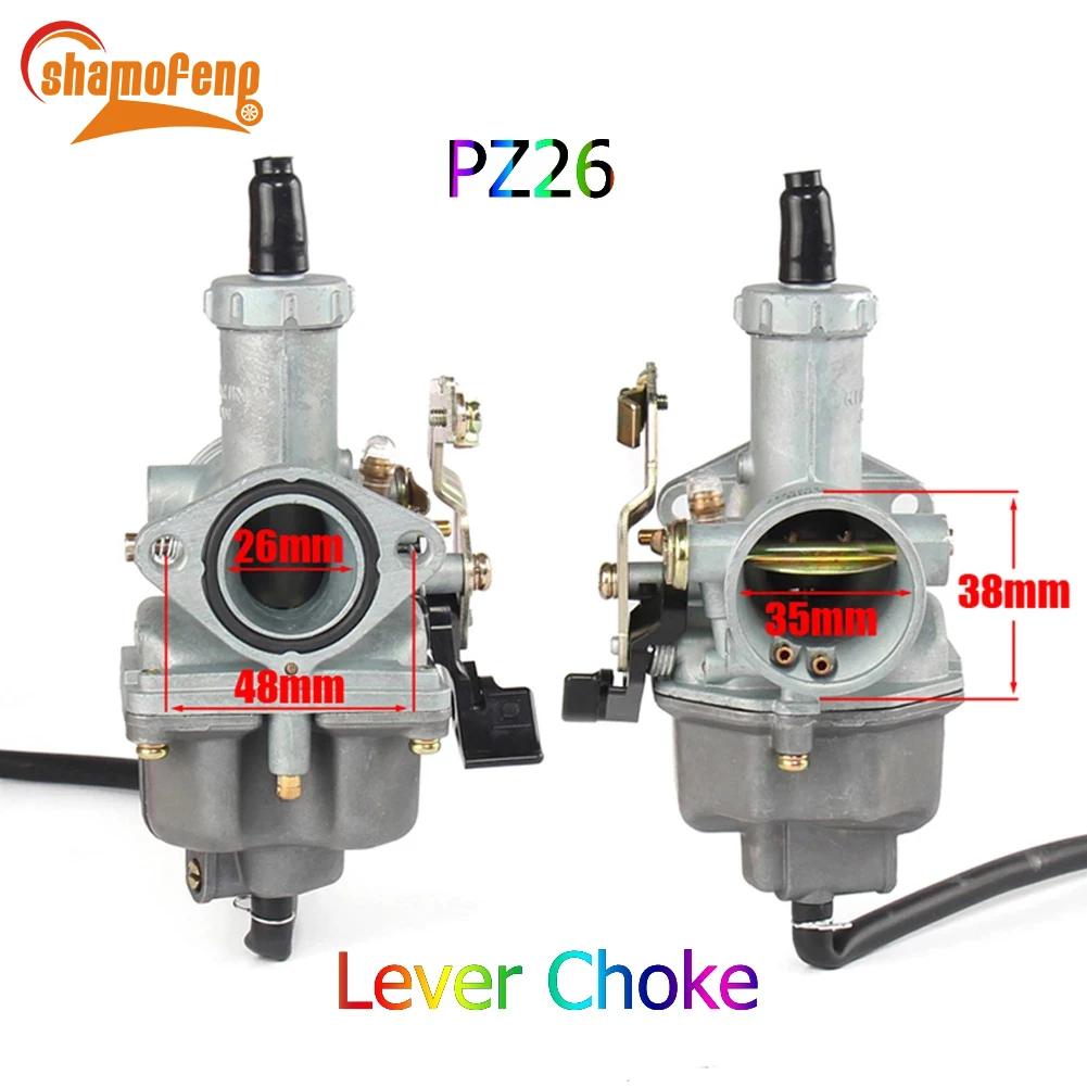 PZ26 Carburetor 26mm Carb 4 Stroke For Honda CB125 XL125S  TRX250 TRX 250EX XR200 XR100 CG CB 120cc 125cc 150cc Motorcycle ATV