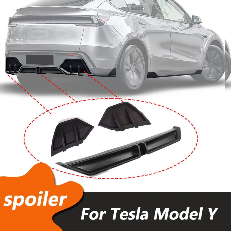 Heckdiffusorlippe für Tesla Model Y 2025 Juniper Heckdiffusor mit Haifischflossen-Design aus PP-Material Zubehör