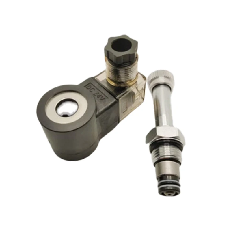 Threaded hydraulic solenoid valve 2-position 2-normally closed two-way check solenoid valve LSV2-08-2NCSP-L
